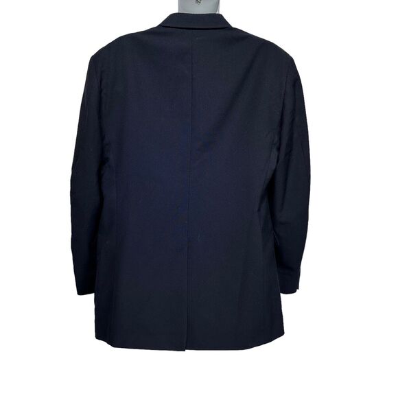 david taylor navy blue gold button blazer sport coat Size 44L - Picture 2 of 9